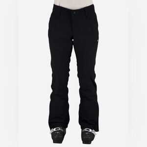 NWT Obermeyer Glyph Tech Black Softshell Snow/Ski Pant Womens 12